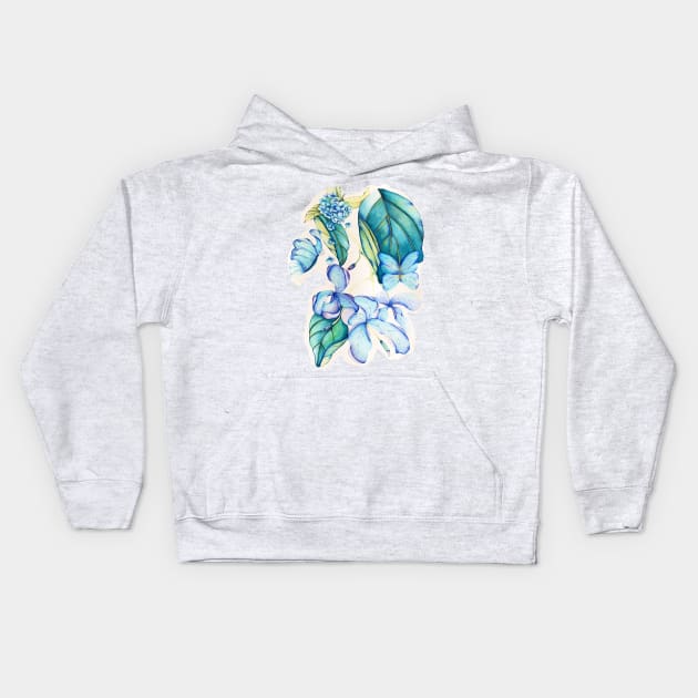 BotanicalAbstract Kids Hoodie by AsiolecArt